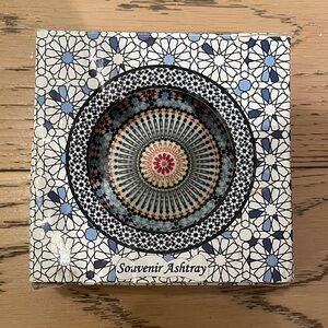 Colorful Souvenir Ashtray from Morocco